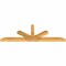 Ekena Millwork Saratoga Rough Sawn Timber Gable Bracket, Western Red Cedar, 84"W x 28"H x 4"D x 4"F, 8/12 Pitch GBW084X28X0404SAR00RWR - alternate 5